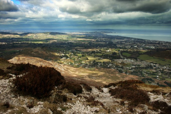 view from the sugarloaf looking north east