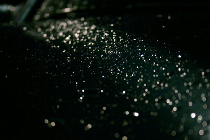 car, night, rain