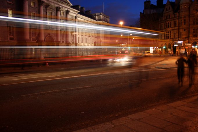 college green by night