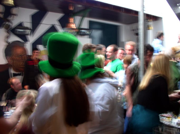 paddy’s day = beer & a blur of green