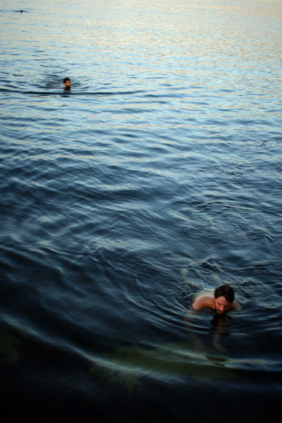 the swimmers approach