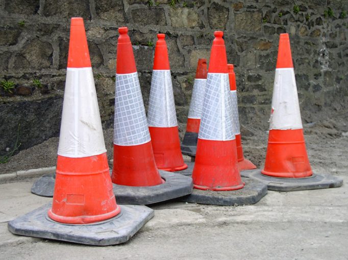 traffic cone family portrait