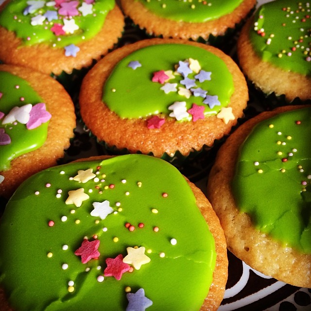Green buns for St Patrick’s Day