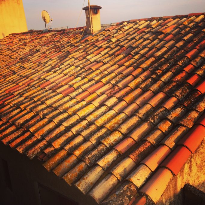 Sunset rooftiles