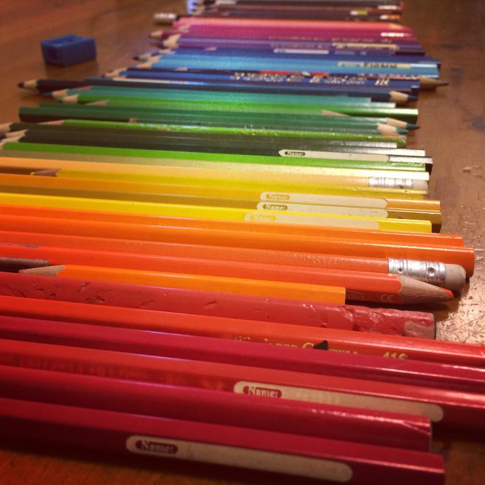 Pencil rainbow