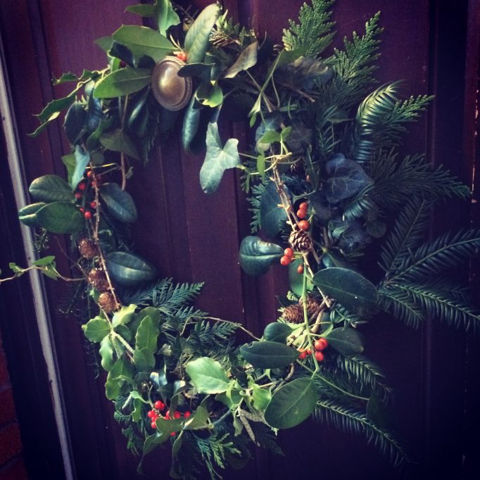 Our foraged wreath